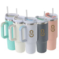 Tumbler With Handle and Straw